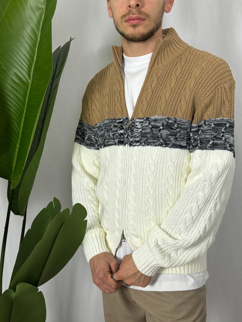 Maglione doppia zip