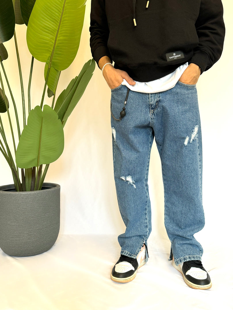 Jeans con spacchetto