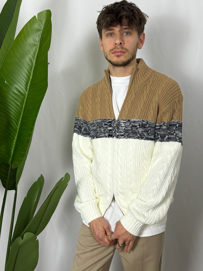 Maglione doppia zip