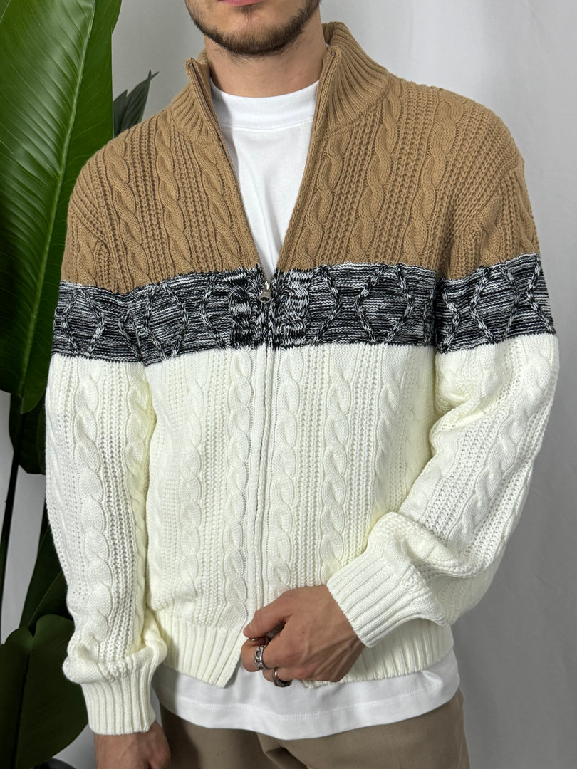 Maglione doppia zip