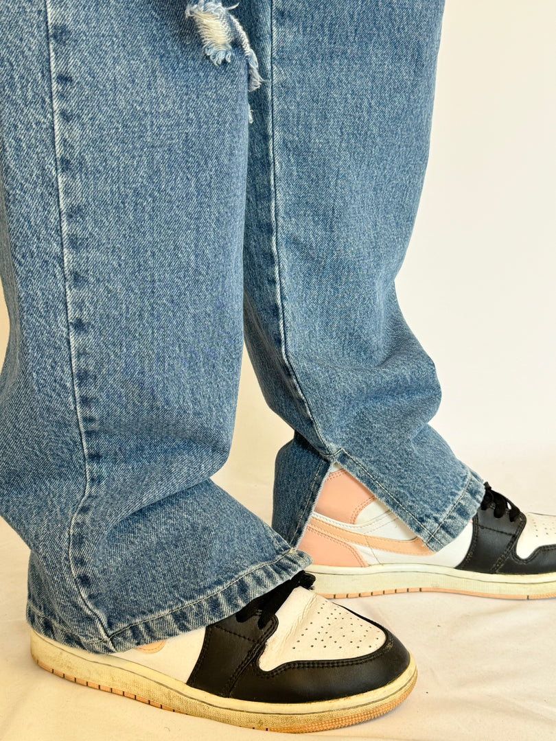 Jeans con spacchetto